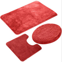 3pcs set U-Shaped Non Slip Washable Bathroom Rugs Toilet Bath Rug